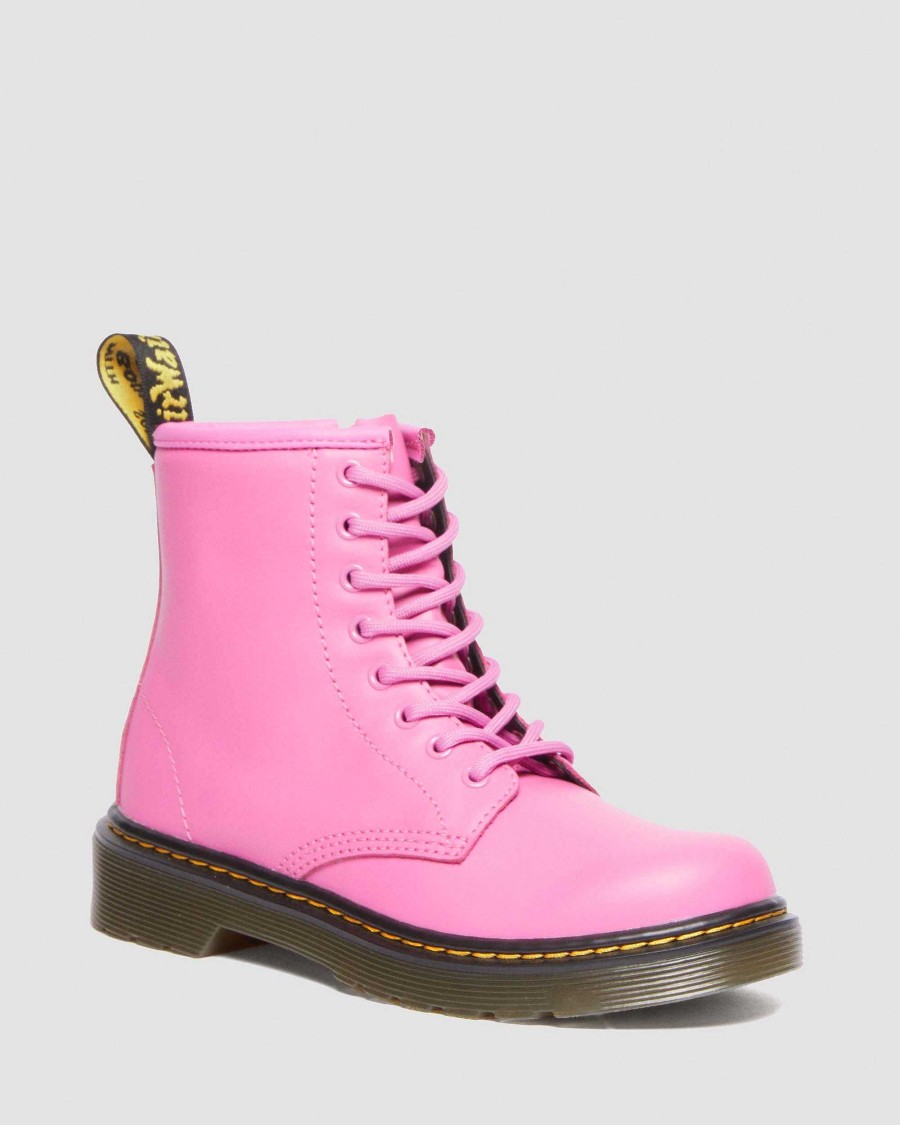 Enfants Dr. Martens Maihars Pour Enfants | Bottines En Cuir 1460 Pour Enfants Rose D'Occasion — Romario