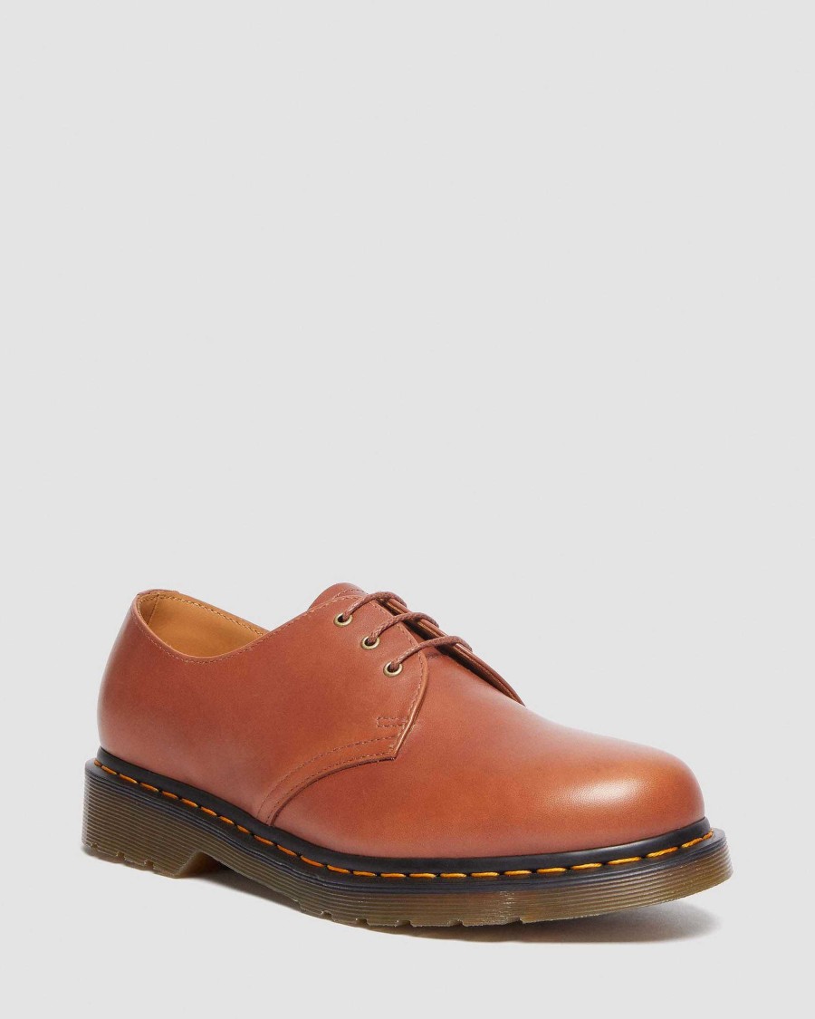 Messieurs Dr. Martens Chaussures A Lacets | Chaussures Richelieu En Cuir 1461 Carrara Tan De Selle — Carrare