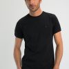 Homme Benson & Cherry T-Shirts Pour Homme | Tshirt En Coton Stretch Twist Noir