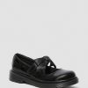 Enfants Dr. Martens Chaussures D'Ecole Pour Filles | Chaussures Mary Jane En Cuir Verni Maccy Ii Junior Noir — Lampe Brevetee