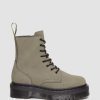 Messieurs Dr. Martens Fourmis D'Hiver | Jadon Milled Nubuck Plateforme Maihars Gris Nickel — Nubuck Fraise Wp