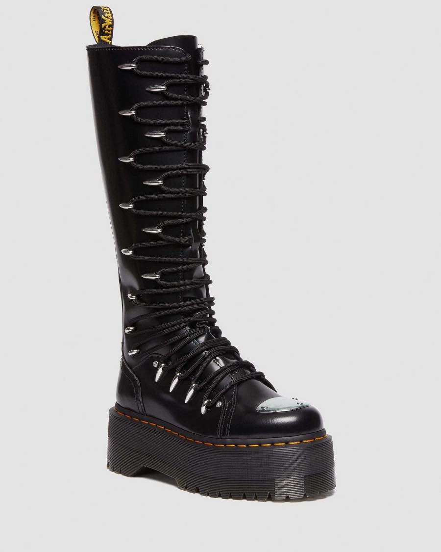 Dames Dr. Martens Tenias | Plateforme Haute A Lacets 1B60 Ltt Max - Maihars Noir — Buttero