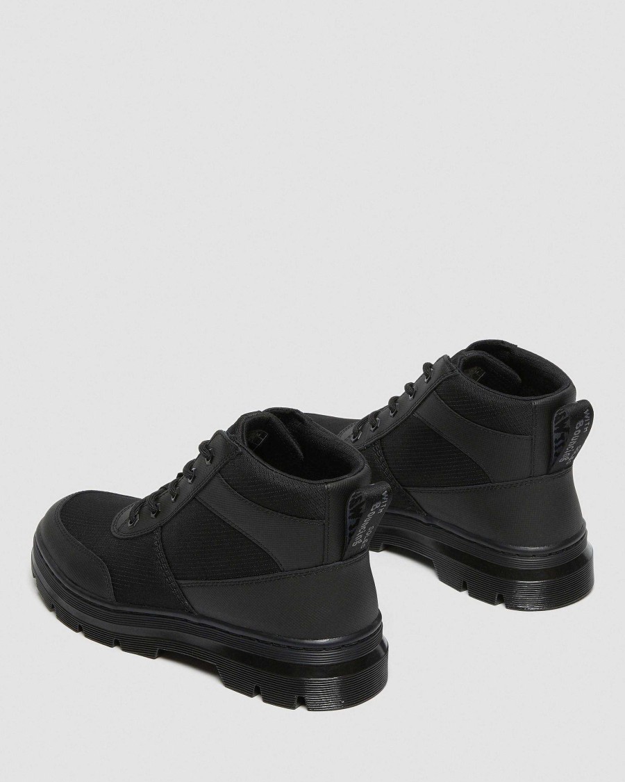 Messieurs Dr. Martens Chaussures Utilitaires | Pantalon Chukka Utilitaire Bonny Tech Poly Noir — Element-Poly Rip Stop