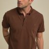 Homme Benson & Cherry Polos Pour Homme | Polo Stretch Uni Ghost Choco