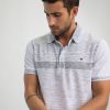 Homme Benson & Cherry Polos Pour Homme | Polo Avec Des Rayures En Degrade De Couleur Gosia Blanc