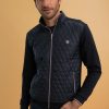 Homme Benson & Cherry Vestes Et Sweaterie Pour Homme | Veste Zippee Matelassee Savana Marine