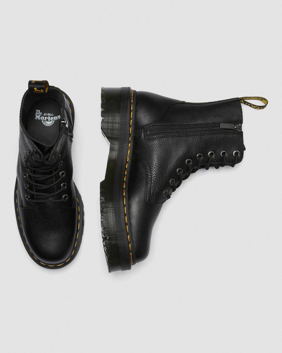 Dames Dr. Martens Tenias | Plateformes Jadon Iii Pise Noir — Pise