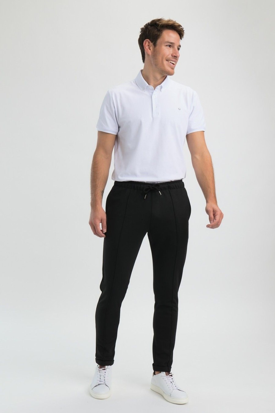 Homme Benson & Cherry Les Bas | Jogger Pant Classique Jolan Noir