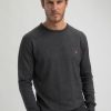 Homme Benson & Cherry Pulls Et Gilets Pour Homme | Pull Col Rond Uni Famoso Anthra