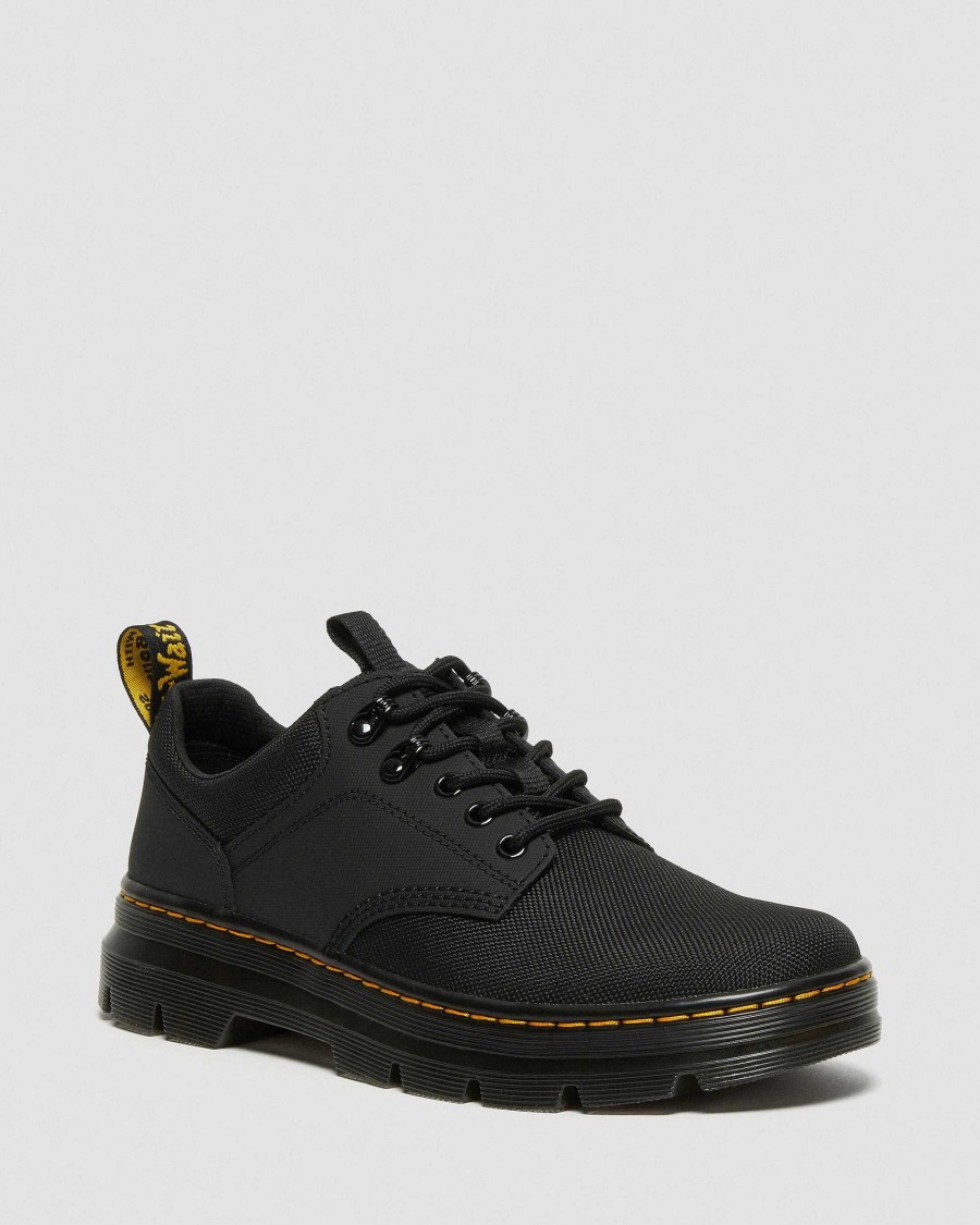 Messieurs Dr. Martens Chaussures Noires | Bottes Utilitaires Tres Resistantes Reeder Noir