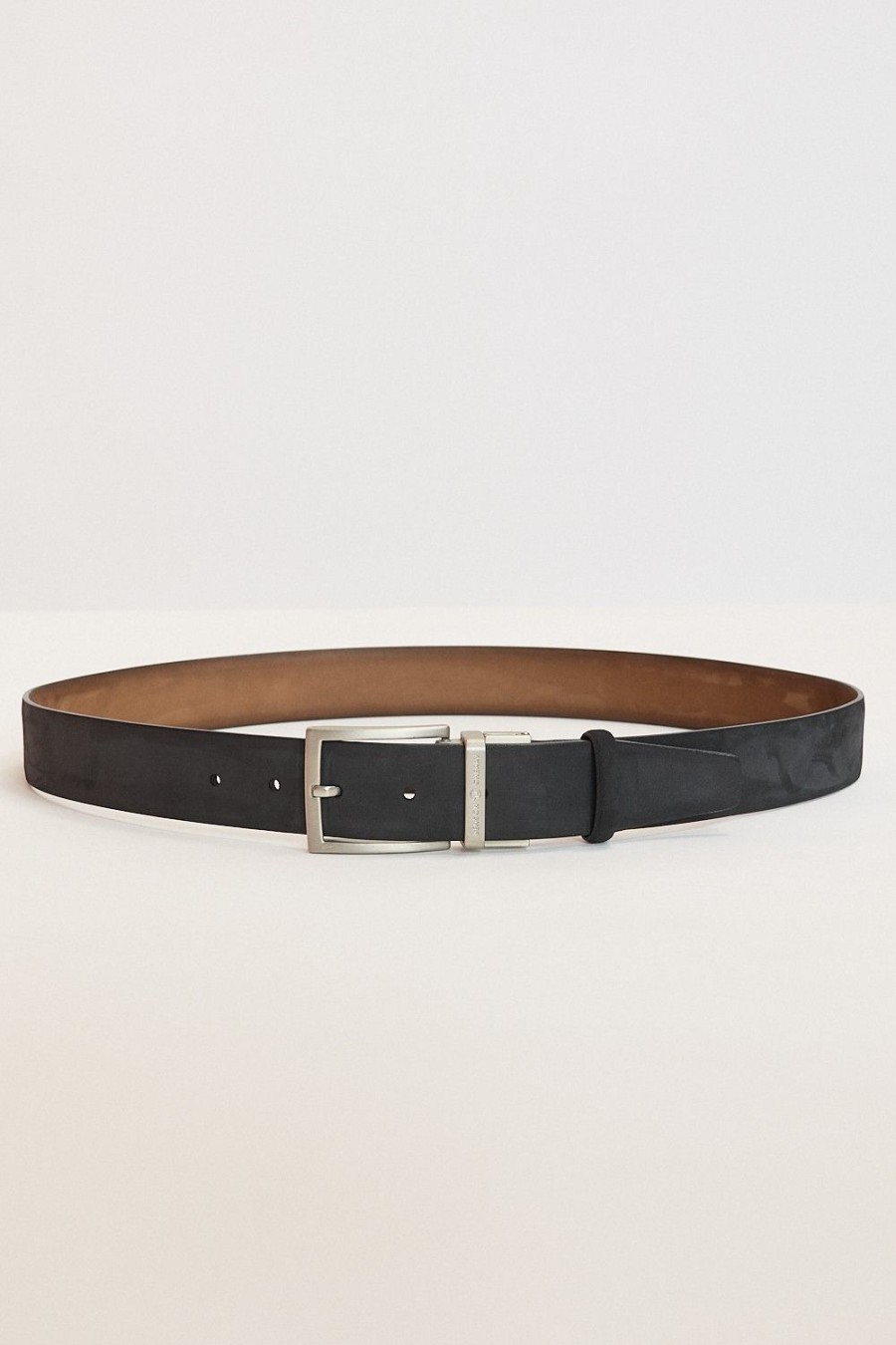 Homme Benson & Cherry Ceinture Homme | Ceinture Nubuck Reversible Climax Noir