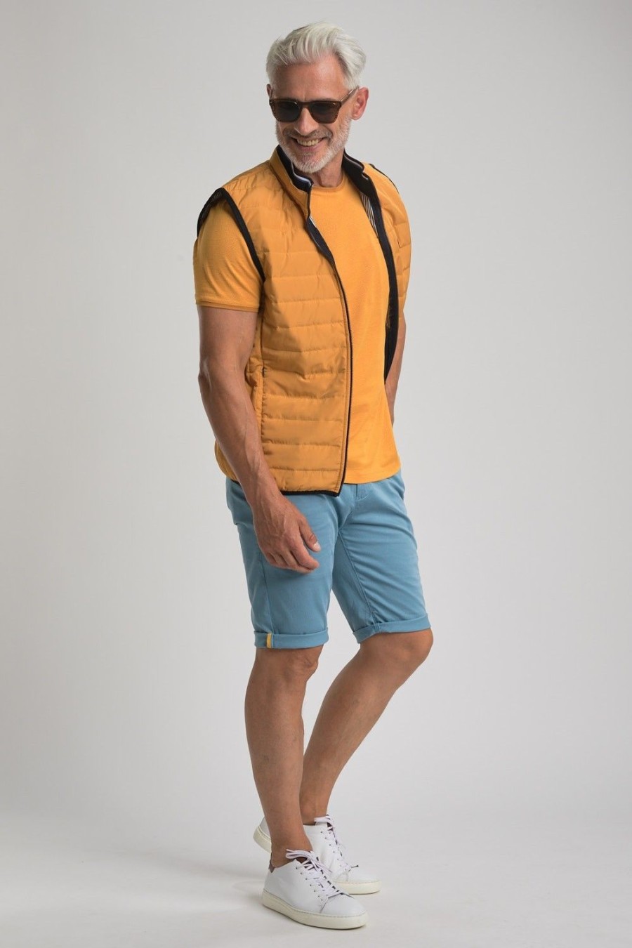 Homme Benson & Cherry Vestes Et Sweaterie Pour Homme | Gilet Matelasse Sans Manche Stallone Miel