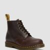 Messieurs Dr. Martens Tenias | 01 Bottines Crazy Horse En Cuir Marron Fonce — Crazy Horse+Pu