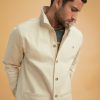 Homme Benson & Cherry Vestes Et Sweaterie Pour Homme | Veste Worker Avec Poche Reborn Beige