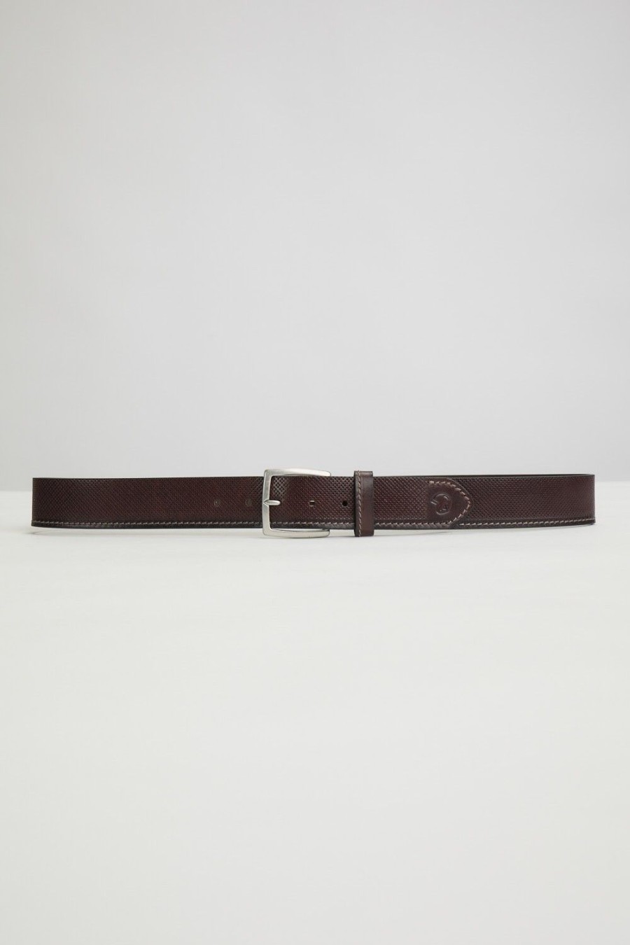 Homme Benson & Cherry Ceinture Homme | Ceinture En Cuir Pique Cidre Choco