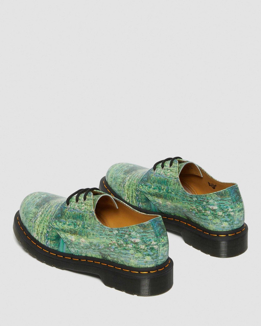 Messieurs Dr. Martens Chaussures A Lacets | Chaussures 1461 Lily Pond De La National Gallery Vert Revers