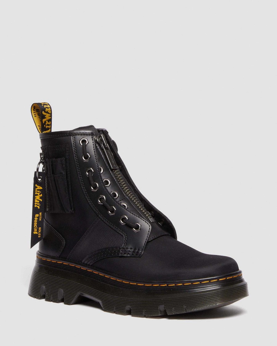 Messieurs Dr. Martens Chaussures Utilitaires | Bottes Tarik Alpha Industries En Cuir Et Nylon Noir