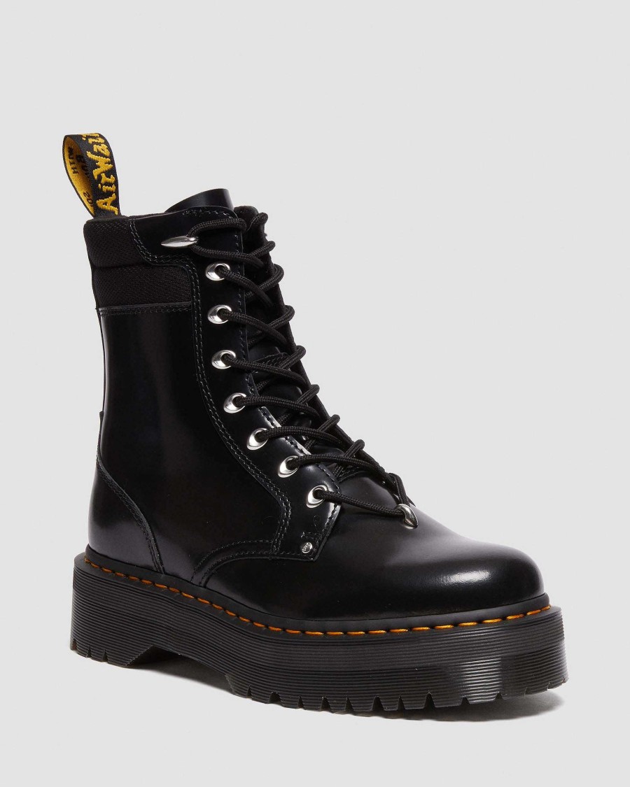 Messieurs Dr. Martens Fourmis D'Hiver | Plateforme En Cuir Jadon Ii Hardware Maiharits Noir — Buttero