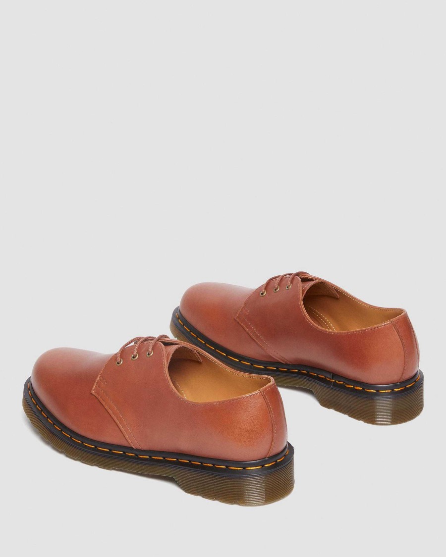 Messieurs Dr. Martens Chaussures A Lacets | Chaussures Richelieu En Cuir 1461 Carrara Tan De Selle — Carrare