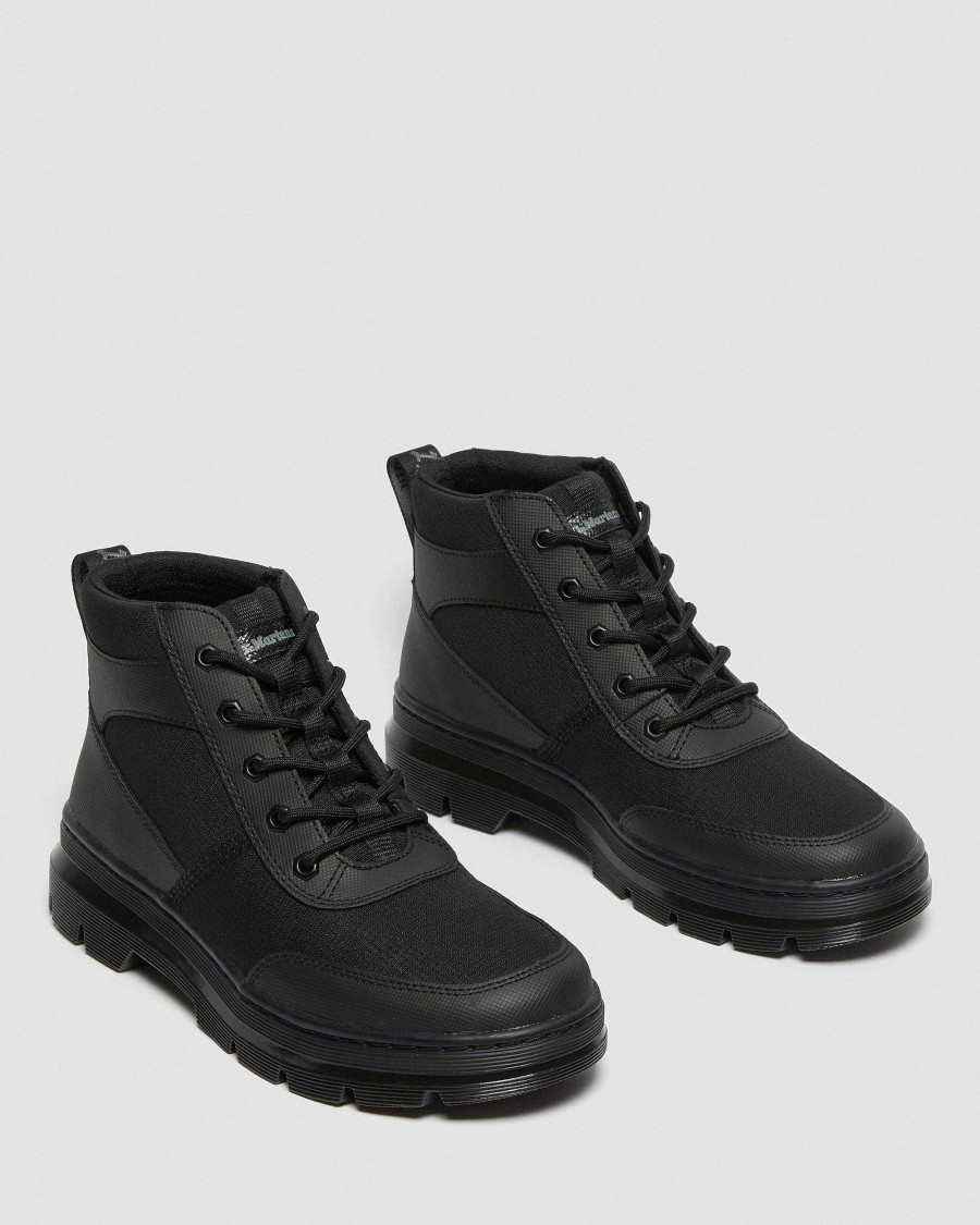 Messieurs Dr. Martens Chaussures Utilitaires | Pantalon Chukka Utilitaire Bonny Tech Poly Noir — Element-Poly Rip Stop