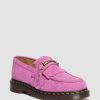 Messieurs Dr. Martens Tous Les Mocassins | Mocassins Kiltie En Daim Gaufre Repello Adrian Snaffle Thrift Rose — Repello Veau Daim Python Embosse