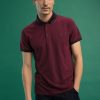 Homme Benson & Cherry Polos Pour Homme | Polo Avec Col A Motif Gailord Bordeaux