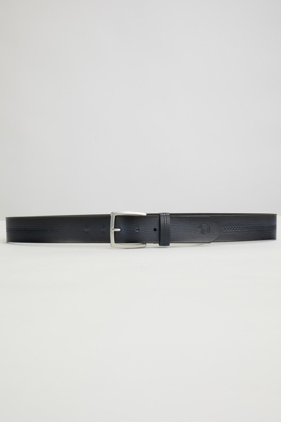 Homme Benson & Cherry Ceinture Homme | Ceinture Pour Homme Avec Surpiqure Cali Marine