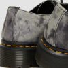 Dames Dr. Martens Chaussures A Semelles Compensees | 1461 Bex Pleasures - Chaussures Tie-Dye Noir + Blanc — Tie Dye