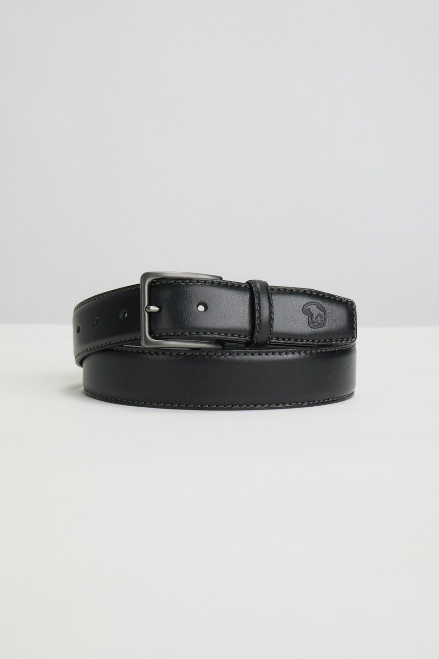 Homme Benson & Cherry Ceinture Homme | Ceinture Basique En Cuir Celeste Noir