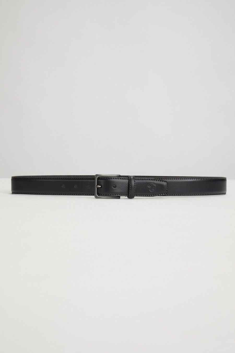 Homme Benson & Cherry Ceinture Homme | Ceinture Basique En Cuir Celeste Noir