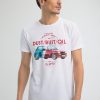 Homme Benson & Cherry T-Shirts Pour Homme | T-Shirt Impression Super 5 Turbo Tryon Blanc