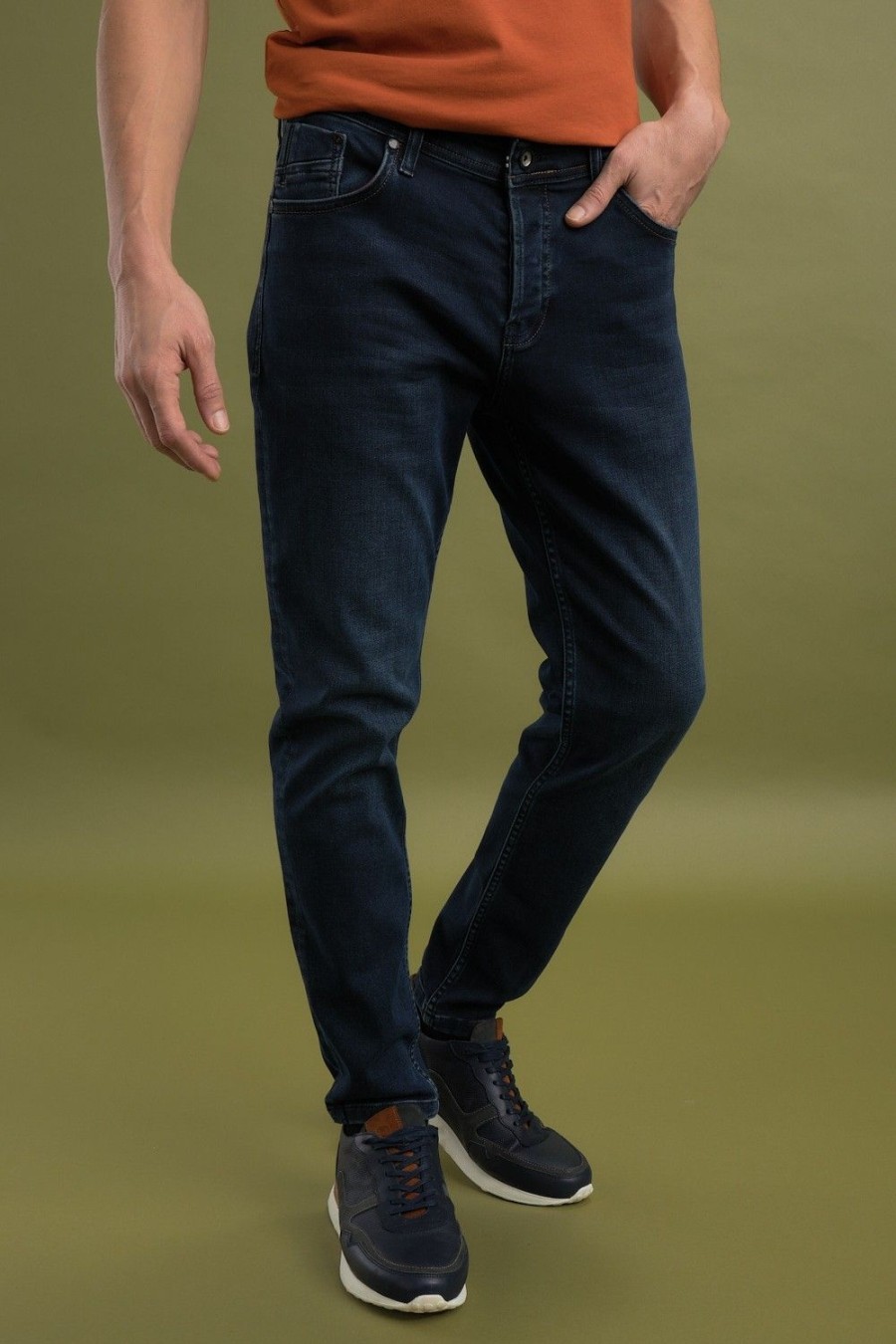 Homme Benson & Cherry Les Bas | Jogg Stretch Coupe Tapered Jayak Blue Black