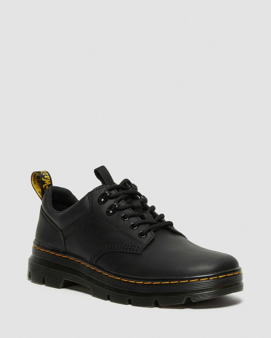 Messieurs Dr. Martens Chaussures Decontractees | Chaussures Utilitaires En Cuir Reeder Wyoming Noir — Wyoming