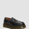 Messieurs Dr. Martens Chaussures Fabriquees En Angleterre | Penton - Bex - Mocassins En Cuir Quilon A Surpiqures Jaunes Noir — Quilon