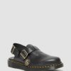 Messieurs Dr. Martens Sandales Noires | Sandales En Cuir A Bride Arriere Jorge Made In England Noir