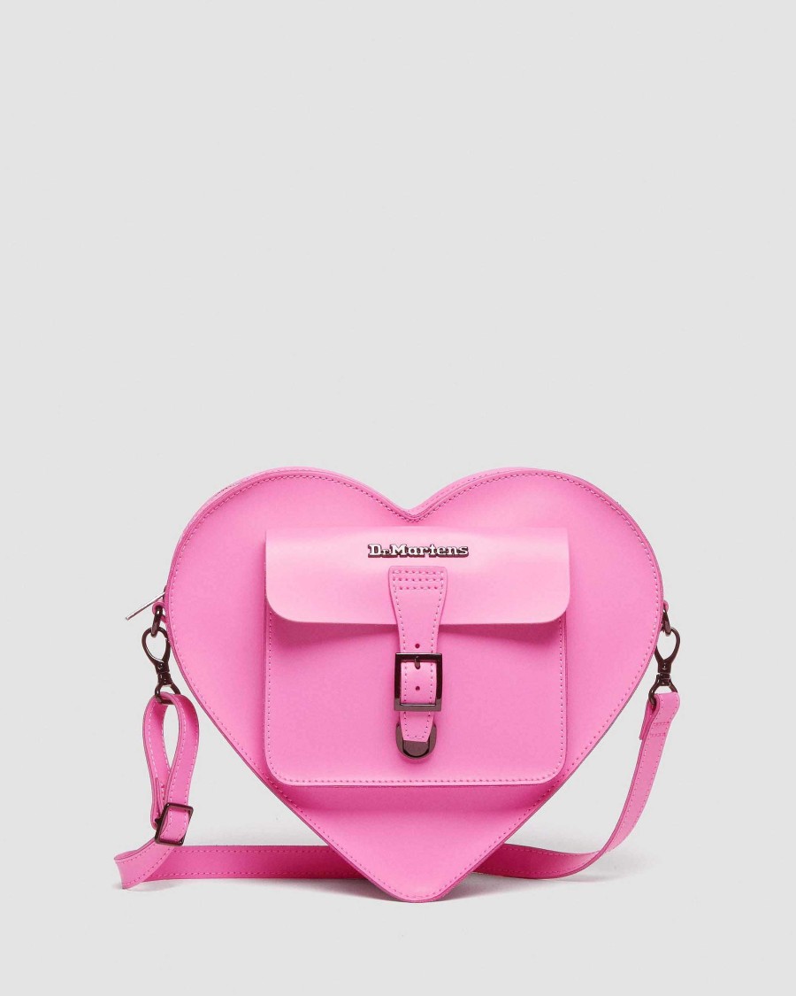 Accessoires Dr. Martens Sacs En Cuir | Sac En Cuir En Forme De Coeur Thrift Rose — Kiev