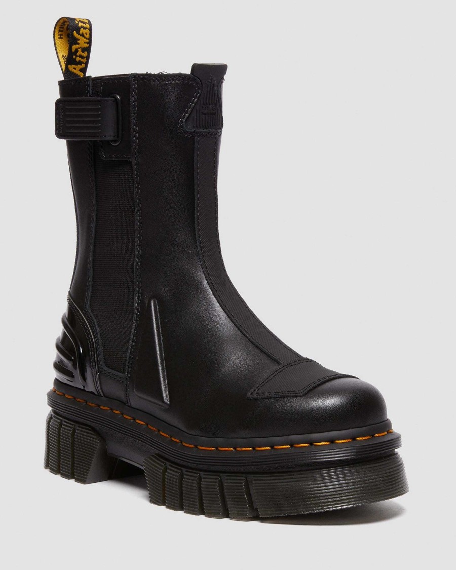 Dames Dr. Martens Bottines | Bottines Chelsea A Plateforme Haute Audrick Noir