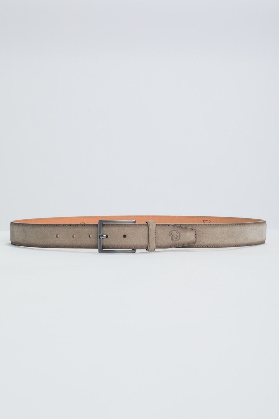 Homme Benson & Cherry Ceinture Homme | Ceinture En Cuir Effet Daim Cyril Beige