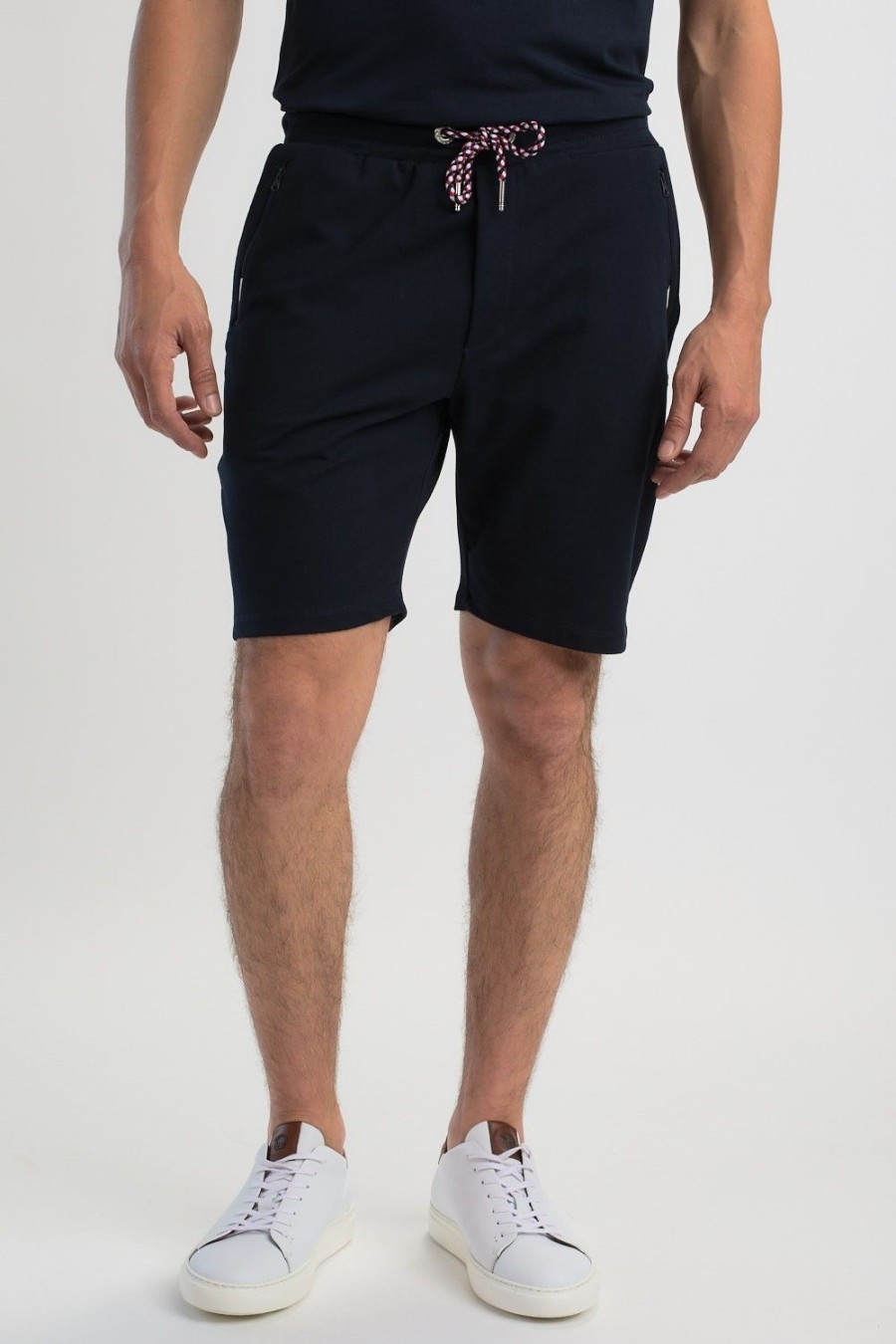 Homme Benson & Cherry Les Bas | Jogg Short En Molleton Technique Biele Marine