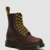 Dames Dr. Martens Fourmis D'Hiver | 1460 Pascal Dm Wintergrip Bottines En Cuir Brun — Chasse-Neige