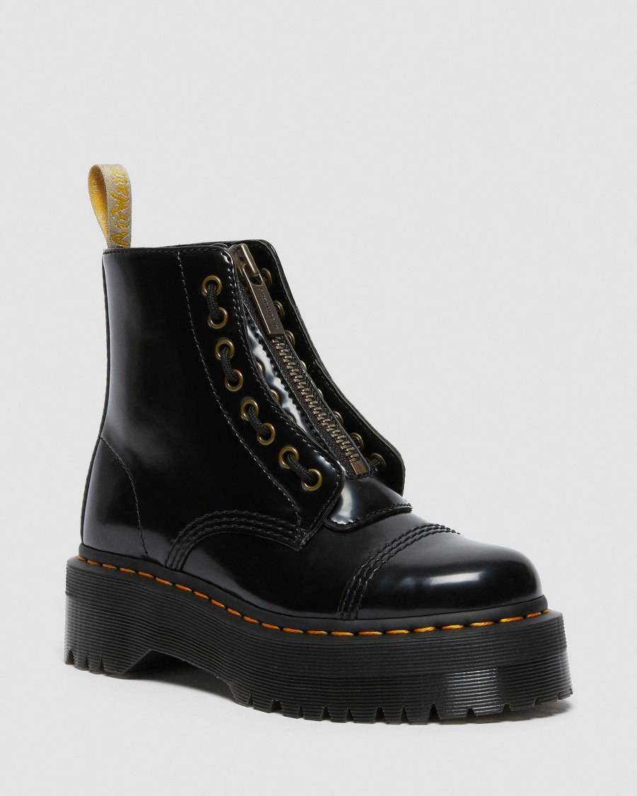 Dames Dr. Martens Maiharis Vegetaliens | Plateforme Vegetalienne Sinclair Maihars Noir — Oxford