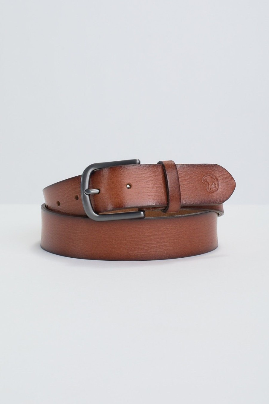 Homme Benson & Cherry Ceinture Homme | Ceinture En Cuir Effet Fripe Climber Camel