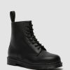 Messieurs Dr. Martens Tenias | Bottines A Lacets En Cuir 1460 Mono Noir — Lisse